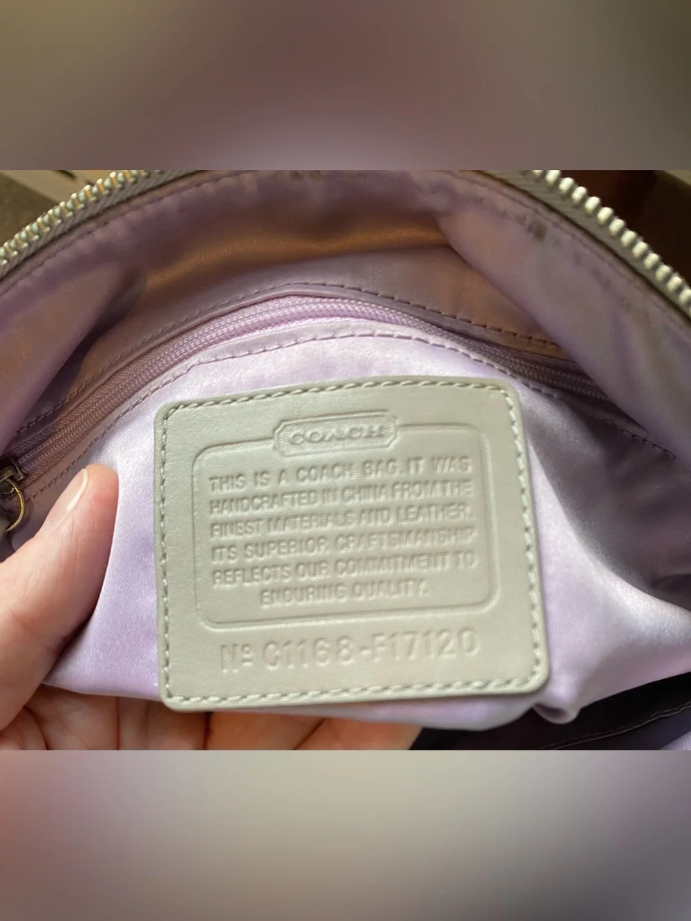 Coach crossbody grey